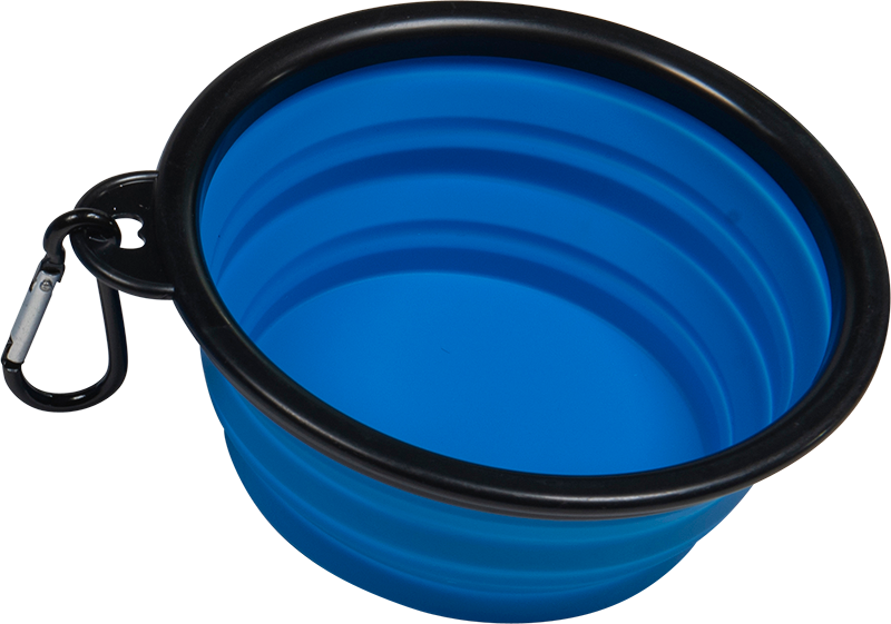 AB SILICONE Opvouwbare Voerbak Blauw-450ml Ø13x5,5cm