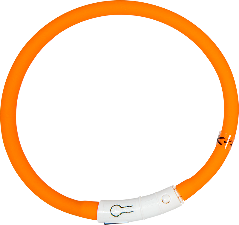 AB LED Halsband Oranje-45cm