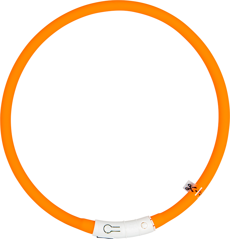 AB LED Halsband Orange-65cm