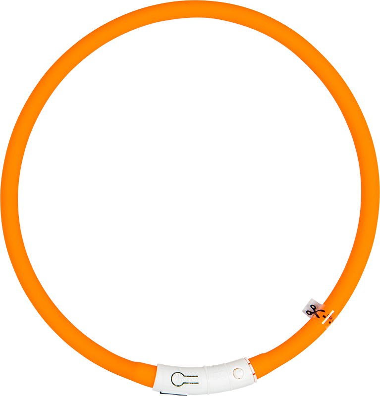 AB LED Halsband Oranje-65cm