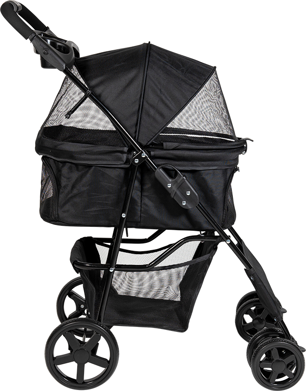 AB TRAVEL Dog Buggy Black-XS 86x46x95cm