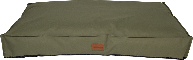 AB WATER-RESISTANT Lit de Chien Olive-L 90x75x12cm