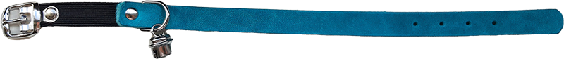 [AB30233] AB COUNTRY LEATHER Kattenhalsband Turquoise-14mmx30cm