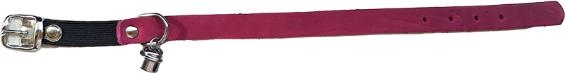 [AB30235] AB COUNTRY LEATHER Kattenhalsband Roze-14mmx30cm