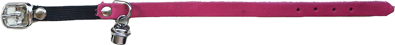 AB COUNTRY LEATHER Kittenhalsband Roze-10mmx25cm