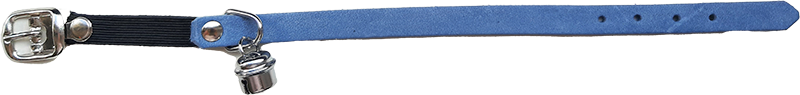 AB COUNTRY LEATHER Collier de Chaton Bleu Clair-10mmx25cm