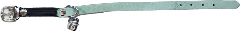 AB COUNTRY LEATHER Collier de Chaton Vert Clair-10mmx25cm