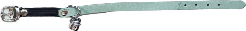 AB COUNTRY LEATHER Kittenhalsband Licht Groen-10mmx25cm