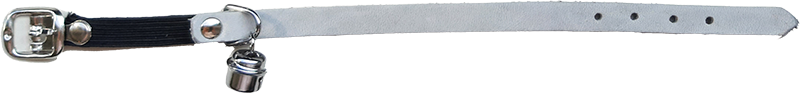 [AB30242] AB COUNTRY LEATHER Kittenhalsband Lichtgrijs-10mmx25cm