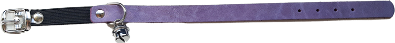 AB COUNTRY LEATHER Collier de Chat Violet-14mmx30cm