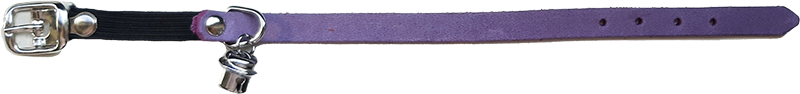 AB COUNTRY LEATHER Kittenhalsband Purper-10mmx25cm