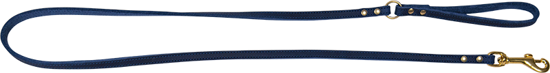 [AB31041] AB POSH LEATHER Laisse Bleu-10mmx120cm