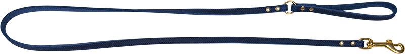 AB POSH LEATHER Laisse Bleu-10mmx120cm