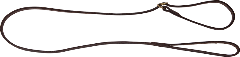 [AB31044] AB POSH LEATHER Laisse de Présentation Brun-8mmx135cm