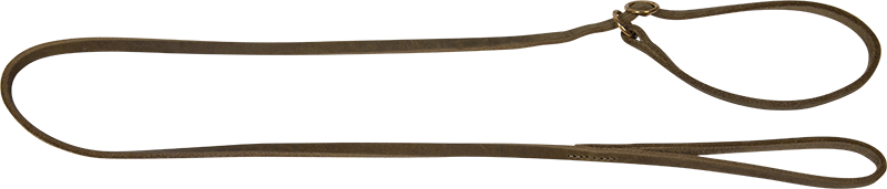 AB POSH LEATHER Laisse de Présentation Olive-8mmx135cm