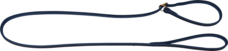 AB POSH LEATHER Laisse de Présentation Bleu-8mmx135cm