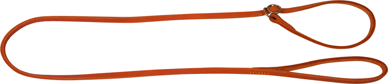 AB POSH LEATHER Laisse de Présentation Orange-8mmx135cm