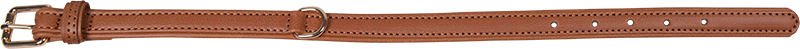 AB PROMENADE Halsband van Kunstleer Cognac-20mmx40-50cm 