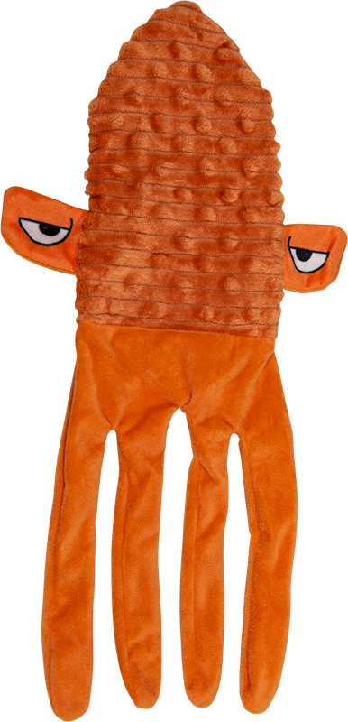 AB FLAT PLUSH TOY Inktvis Oranje-43cm