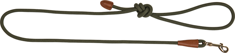 AB PROMENADE Laisse en corde Vert-8mmx150cm 