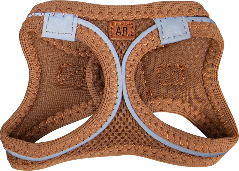 AB PROMENADE Air-Mesh Geschirr Braun-XXXS 1,5-3kg