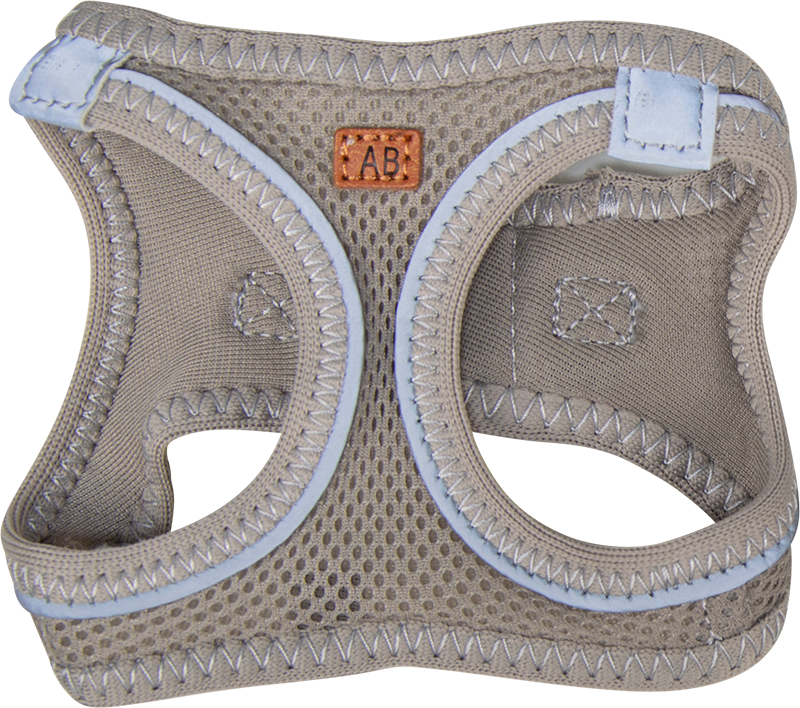 AB PROMENADE Air-Mesh Geschirr Grau-XXS 2-4kg