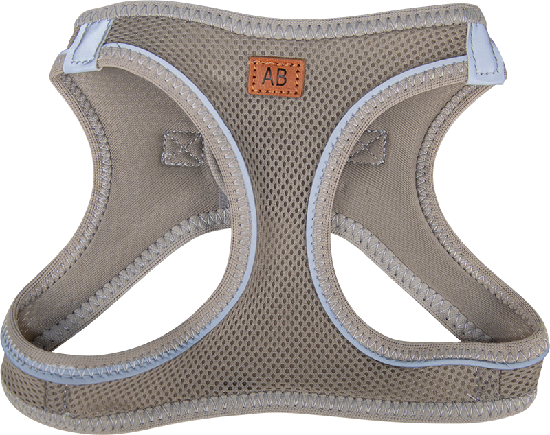 AB PROMENADE Air-Mesh Geschirr Grau-XL 12-16kg
