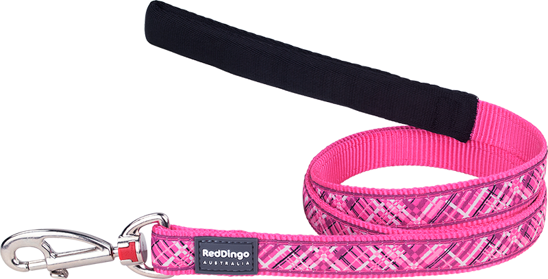 RD Leash Flanno Hot Pink-S 15mmx1,2m