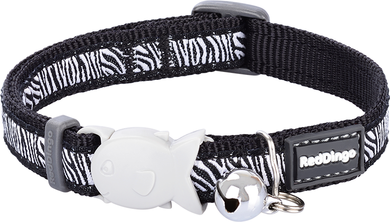 [CC-SA-BB-12] RD Kattenhalsband Safari Zwart-XS 12mmx20-32cm