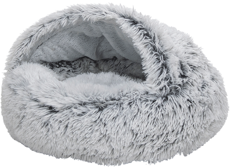 AB Grot Long Plush Grijs-S 45x45x14cm