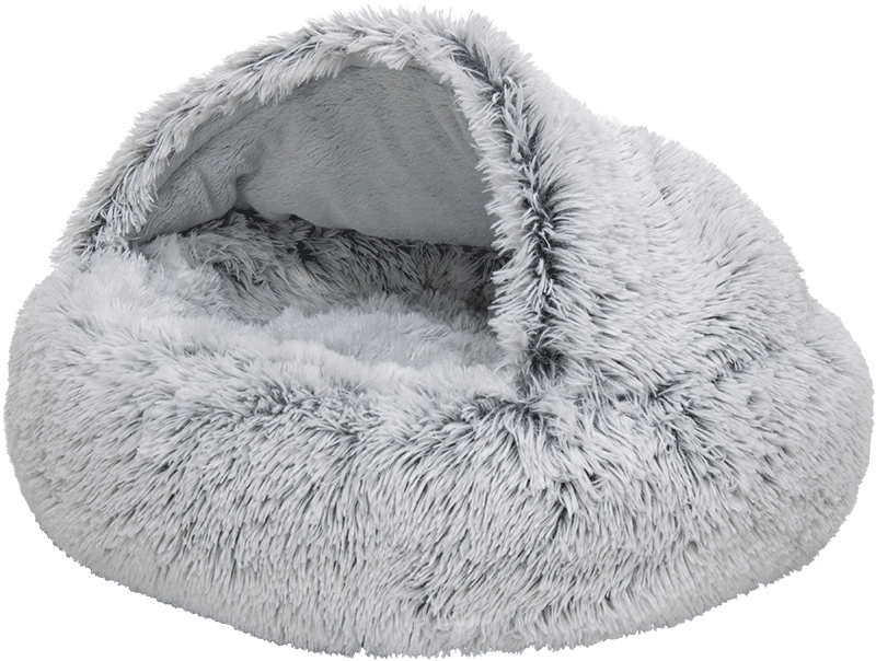 AB Grot Long Plush Grijs-M 60x60x18cm