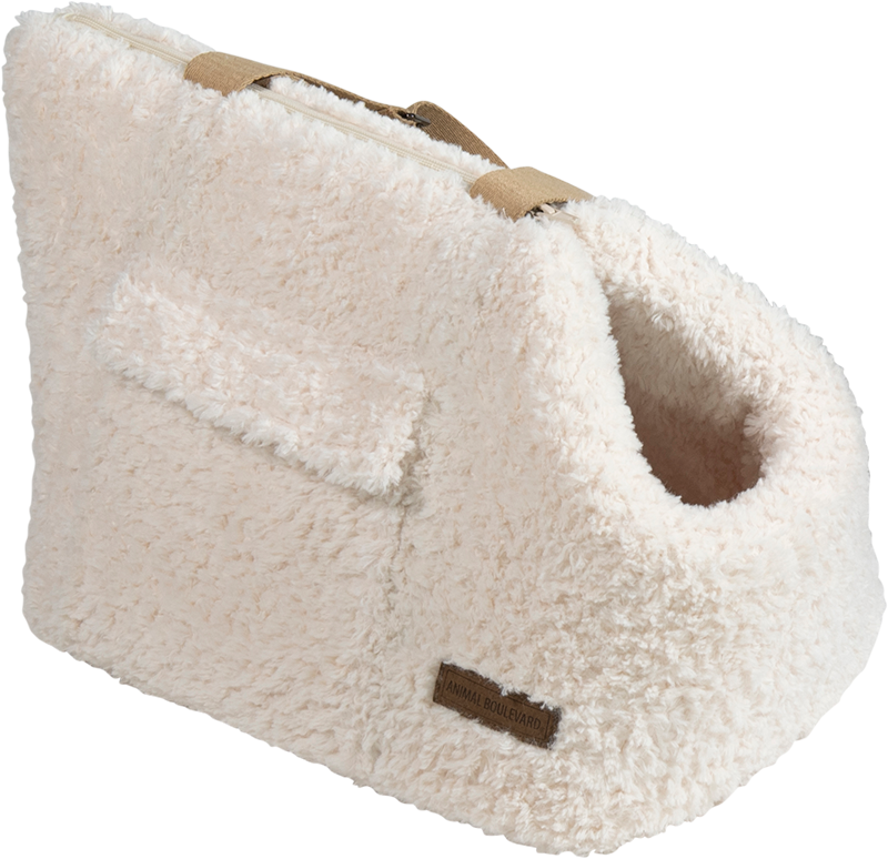 [AB12025] AB CURL PLUSH Draagtas Wit-S 41x27x29cm