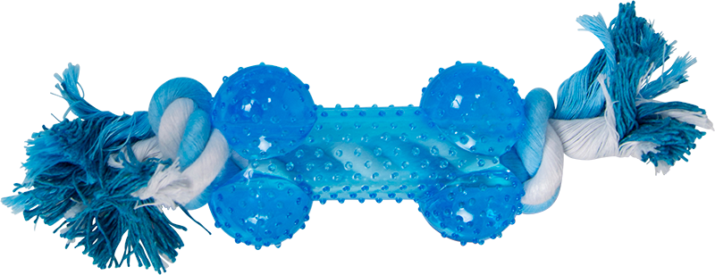 [AB50615] AB TPR TOY Been met Touw  Lichtblauw-9cm