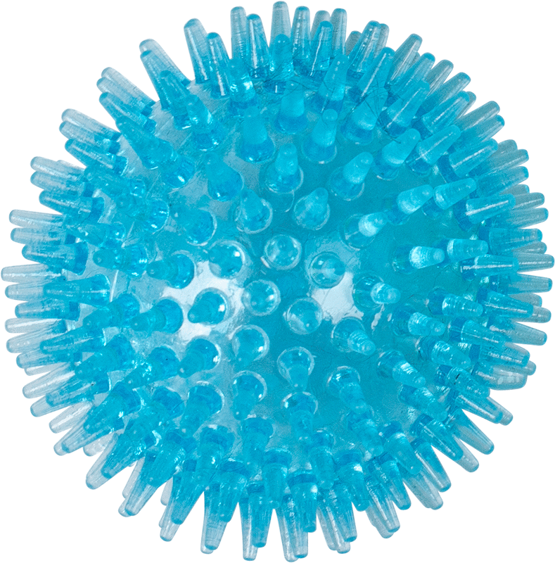 ​AB TPR TOY Spikebal Lichtblauw-Ø9cm