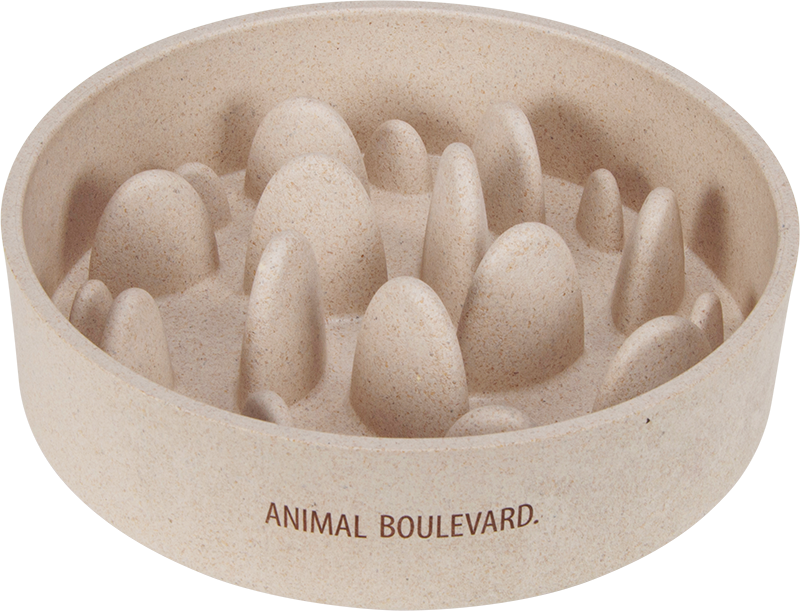 [AB65055] AB  Bamboe Slow Feeder Crème-21cm 