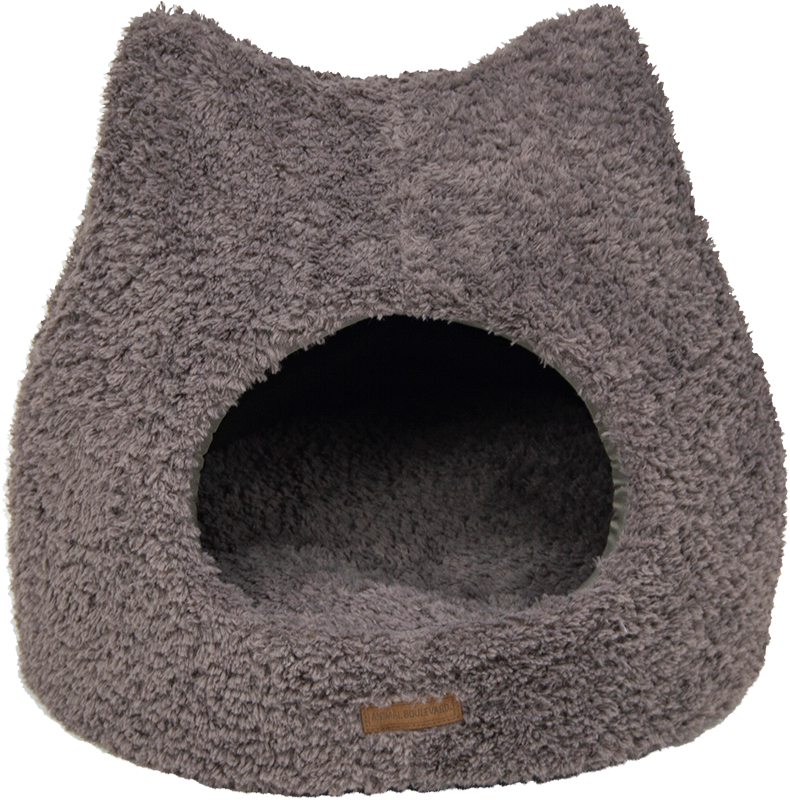 [AB12037] AB CURL PLUSH Iglo Grijs-XS 45x45x42cm
