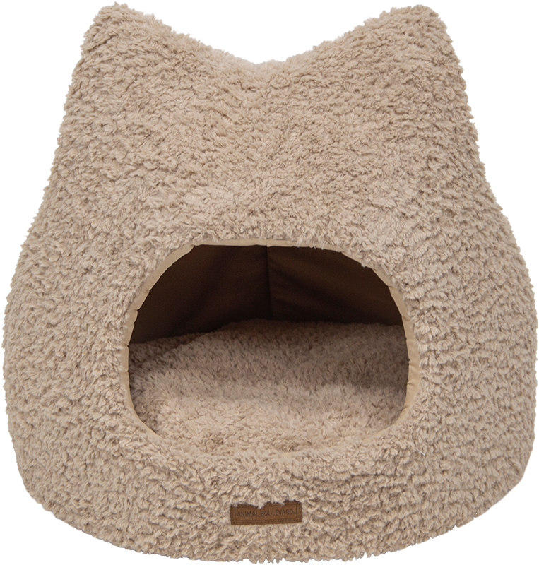 [AB12038] AB CURL PLUSH Iglou Beige-XS 45x45x42cm
