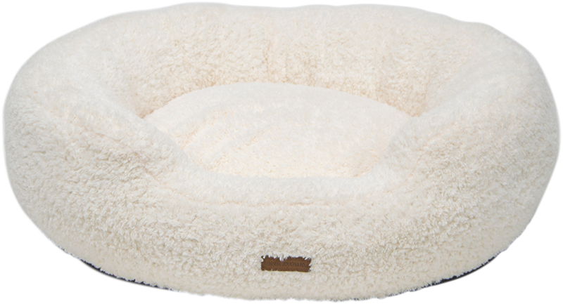AB CURL PLUSH Chubby Basket White-M 70x65x19cm