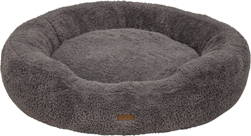 AB CURL PLUSH Chubby Basket Grey-L 90x85x22cm