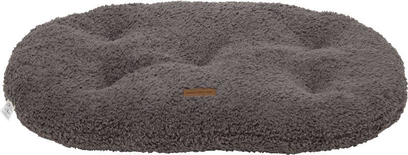 [AB12065] AB CURL PLUSH Ovaal kussen Grijs-M 75x55x7cm