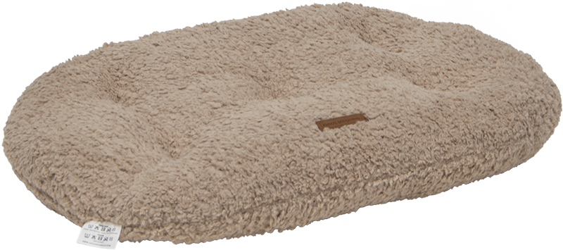 [AB12073] AB CURL PLUSH Ovaal kussen Beige-XL 105x70x10cm