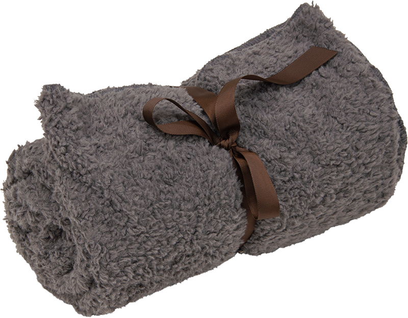[AB12080] AB CURL PLUSH Deken Grijs-M 150x100cm