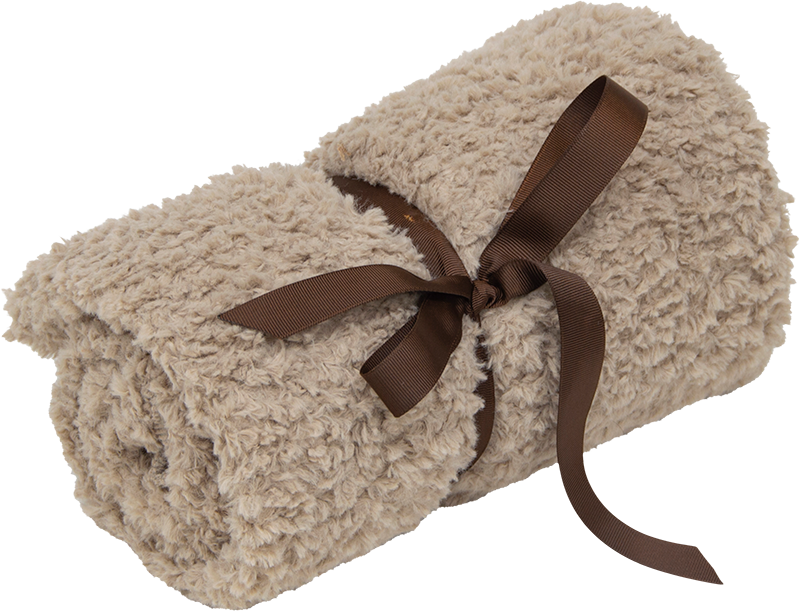 [AB12081] AB CURL PLUSH Deken Beige-XS 75x50cm