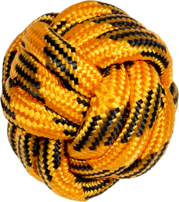 AB Rope Ball Yellow/Black-50-60g Ø6cm