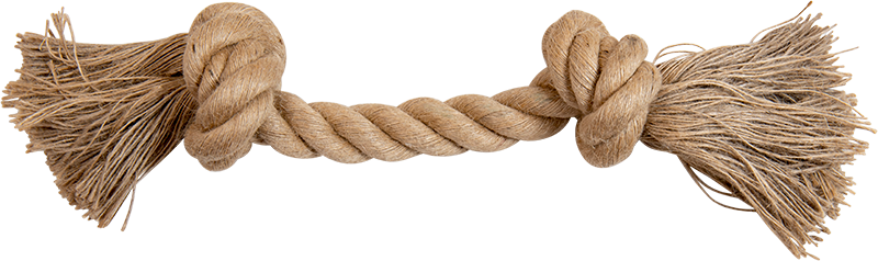 [AB50226] AB Pull Rope 2 Knots Natural-265-275g 40cm