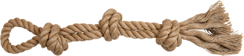 AB Kauknoten mit Schlaufe Natürlich-185-195g 45cm