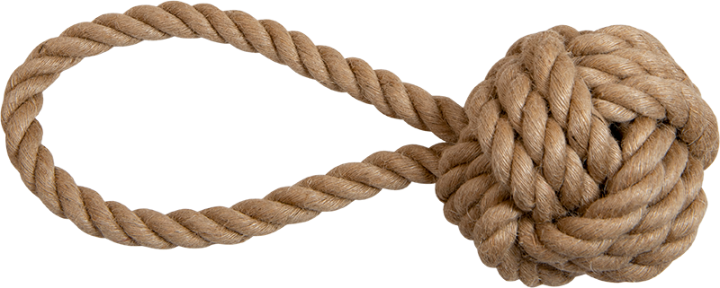 AB Rope Ball with Loop Natural-290-300g 28cm
