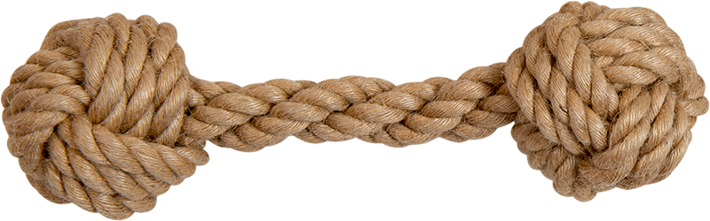 AB Haltère en Corde Naturelle-120-130g 17,8cm