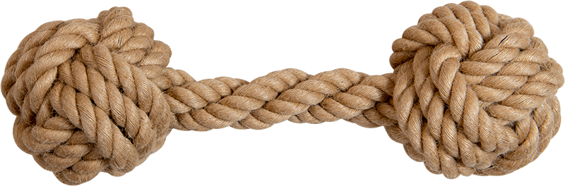 AB Rope Dumbbell Natural-370-380g 28cm