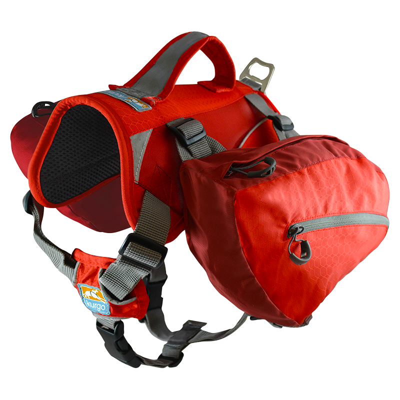 KURGO Baxter Rugzak voor hond Rood-M 13-38kg